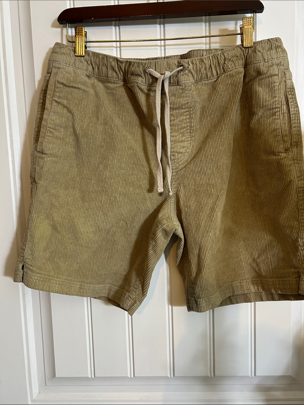 Hang Ten Tan Drawstring Corduroy Hybrid Shorts